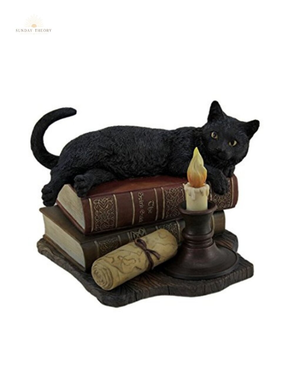 Veronese Design Witching Hour Black Cat Statue Resin Figurine